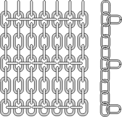 Mats made of chains 5x21 - straight model