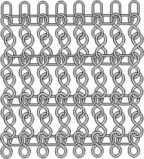 Mats made of chains 5x21 - twisted model